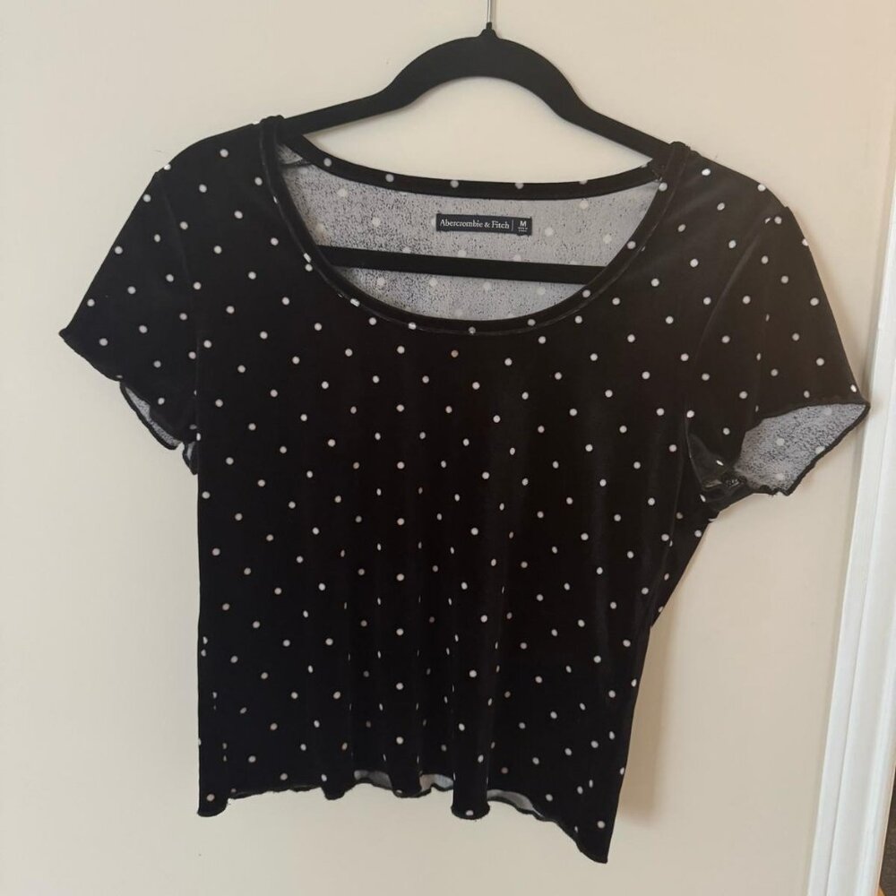 Polka crop top